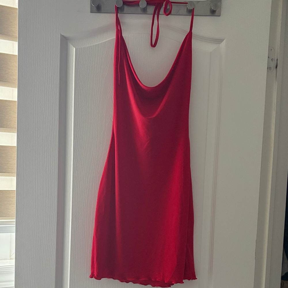 Tiger Mist Vibrant Red Dress